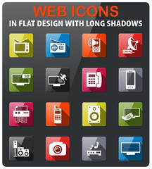 home appliances icon set