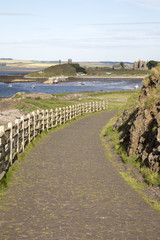 Footpath on Holy; Island; England