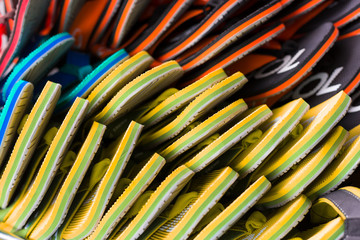 Close up of sandals.