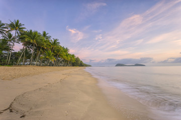 Sunrise over the ocean at Palm Cove in Tropical North Queensland, Australia