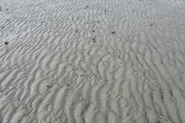 Sand pattern of a beach as background.