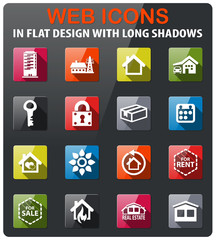real estate icon set