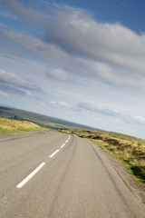 Open Road, North Yorkshire Moors; England