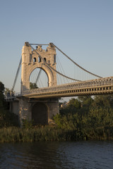 Obraz premium Penjat Suspension Bridge, Amposta