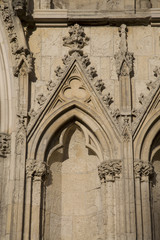 Facade of York Minster Cathedral Church