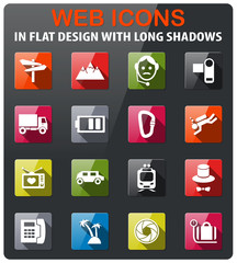 travel icon set