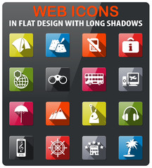 travel icon set