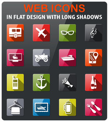 travel icon set
