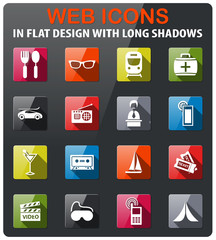 travel icon set
