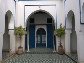 Fototapeta na wymiar bahia palace in marrakesh