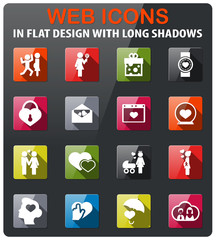 valentine day icon set