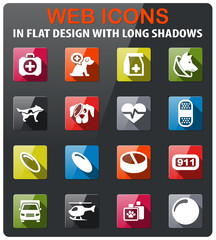 veterinary clinic icon set