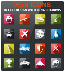 war symbols icon set