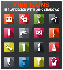 work tools icon set