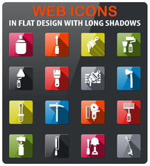 work tools icon set
