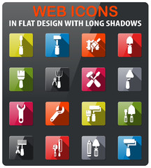work tools icon set
