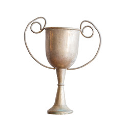 Fototapeta na wymiar Antique trophy isolated on white background