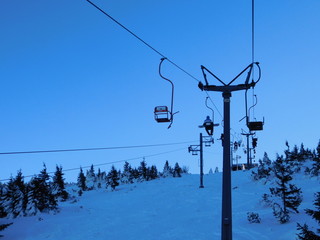 Mountain lift in Karkonosze National Park