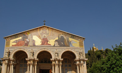 Obraz premium The Church of All Nations in Jerusalem, Israel