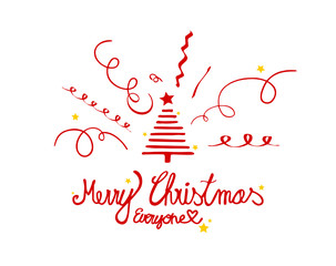 Christmas Card Tree and Greetings