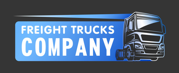 Truck cargo freight company logo template