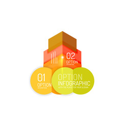 Fototapeta premium Vector geometric infographic template