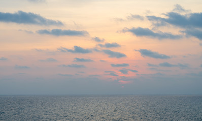 Sunset in the sea,Orange sunset sky,Sunset Sky Background