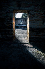 sunshine through the door