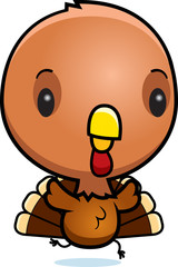 Cartoon Baby Turkey Running