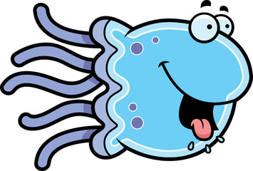 Hungry Cartoon Jellyfish