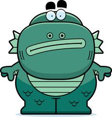 Cartoon Creature Bored