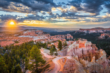 Bryce Canyon National Park at sunrise, Utah, USA