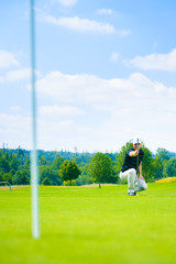Obraz premium Golf Player Putting