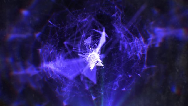 Space Countdown Blue 3D animation