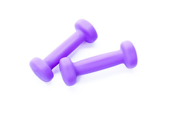 Dumbbells isolated on white