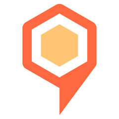 Map pin sign location icon marker point needle button