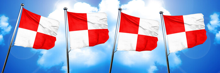 Uniform maritime signal flag, 3D rendering