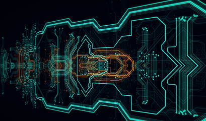 Technology background/Technology background of the abstract computer motherboard, can be used in the description of technological processes, science. Can be used as digital dynamic wallpaper.