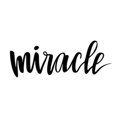 Handwritten text. Miracle