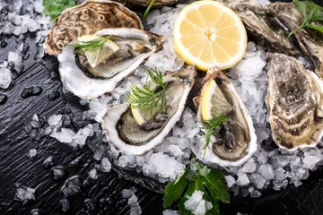Foto op Plexiglas Verse oesters © karepa