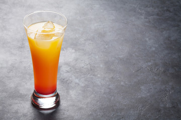 Tequila sunrise cocktail