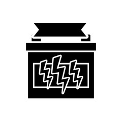 Car battery isolated icon vector illustration graphic