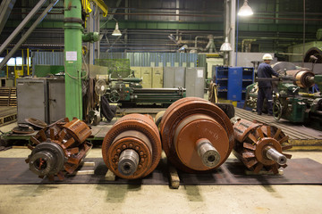 electric motor rotor of stock.