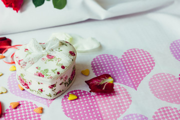 Valentine's day gift in heart box