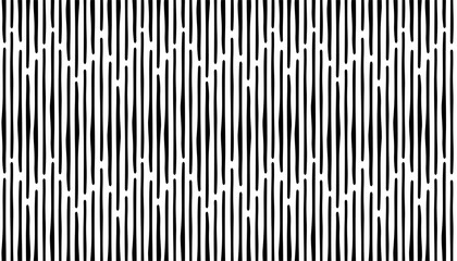 Abstract hand draw seamless stripe patterns. Black vertical line. Zig zag, chevron