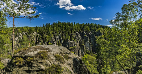 Fototapeta na wymiar Adrspach-Teplice Rocks, Czech Republic