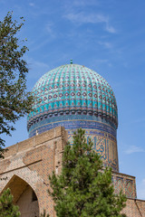 Detail of Bibi-Khanym Mosque in Samarkand, Uzbekistan