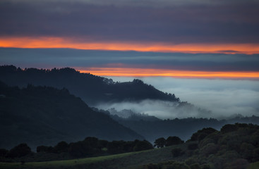 Fototapeta premium Carmel Valley Sunset