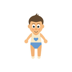 cartoon baby boy vector