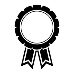 Award ribbon isolated icon vector illustration graphic